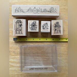 Stampin' Up! Birdhouse Wooden Stamp Set - Black